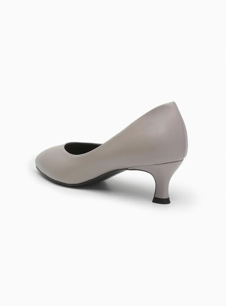 Premium Leather Classic 5cm Heel Pumps [Gray] (UFA3PM09GY)