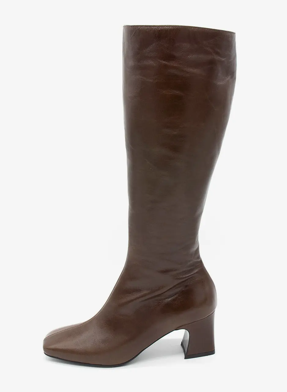 N-263 Long Boots - Brown