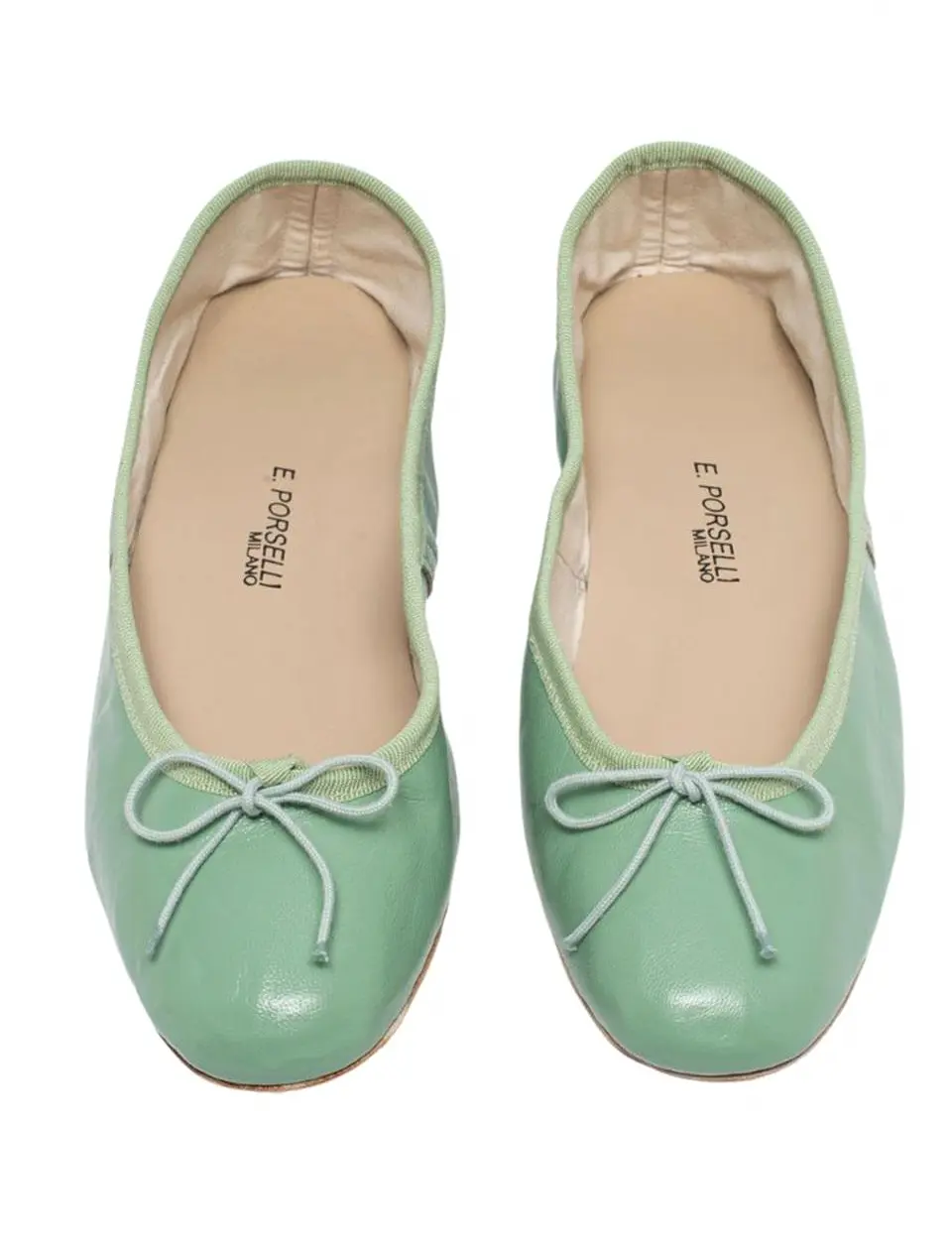 Porselli Leather Flat Ballet [Green]