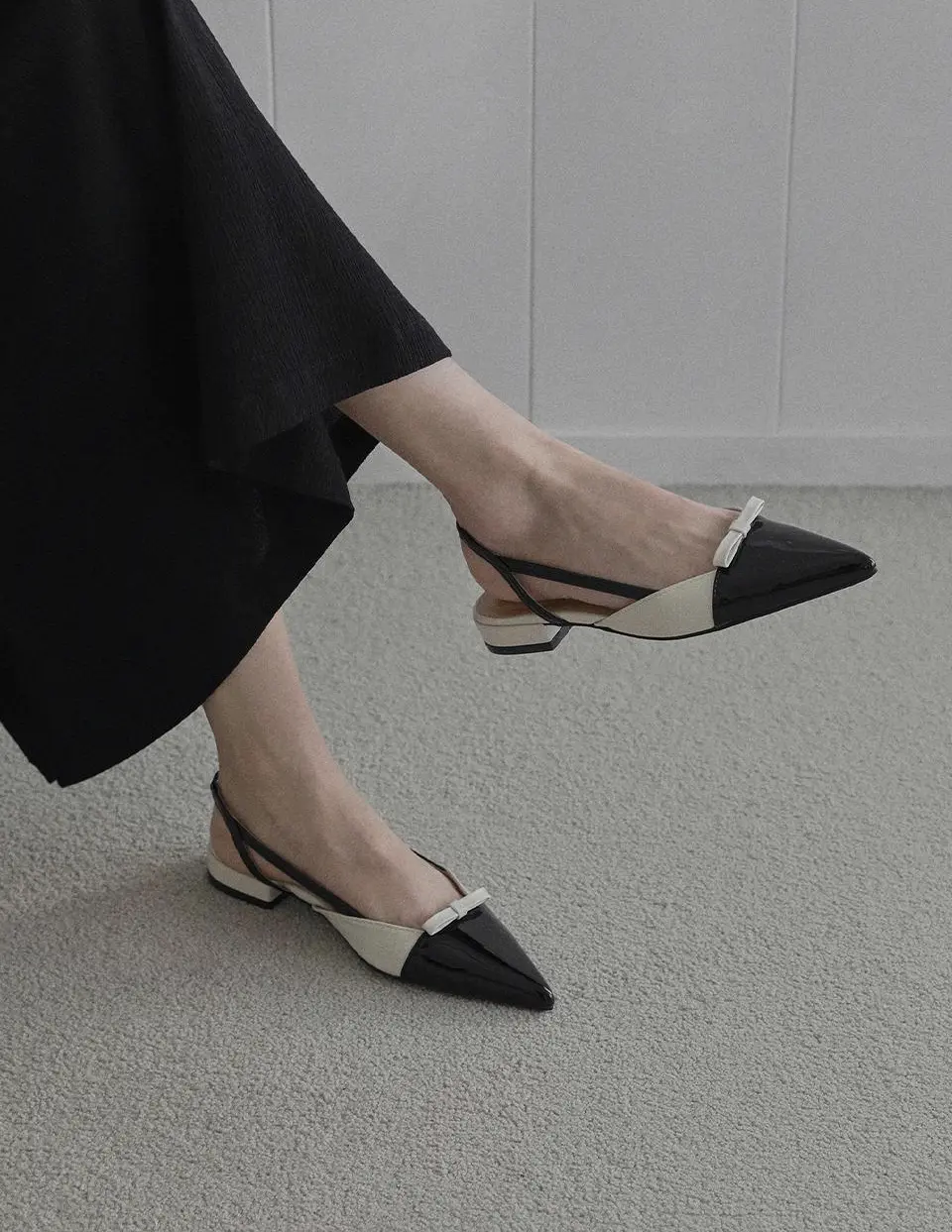 Vesella Ribbon Slingback Flat 2cm Ballet