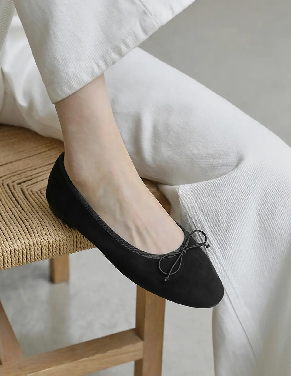 Ainsley Ribbon Flat Ballet (1cm)