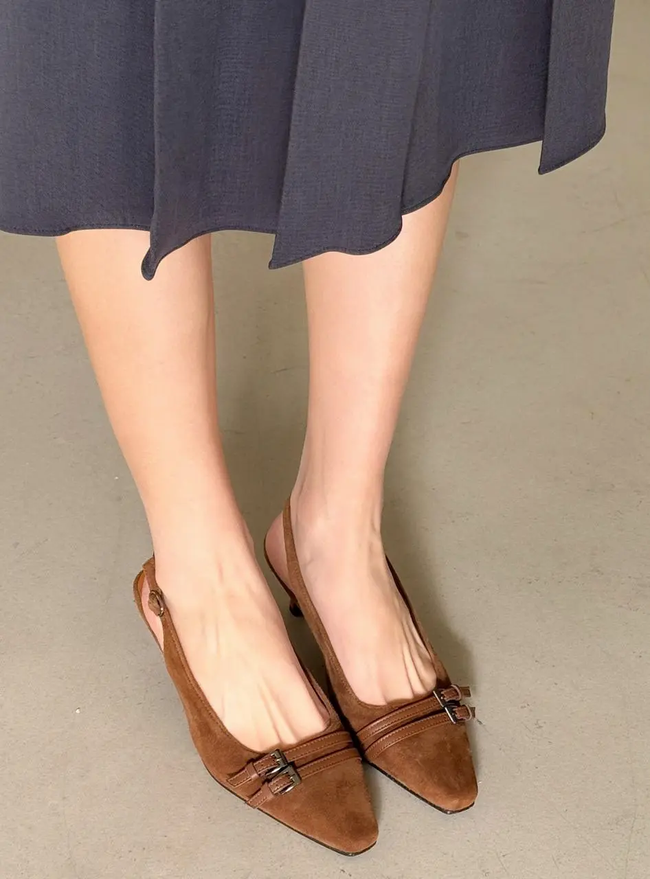 Belted Sling Back Desia 5cm PUMPS (Vi21272)