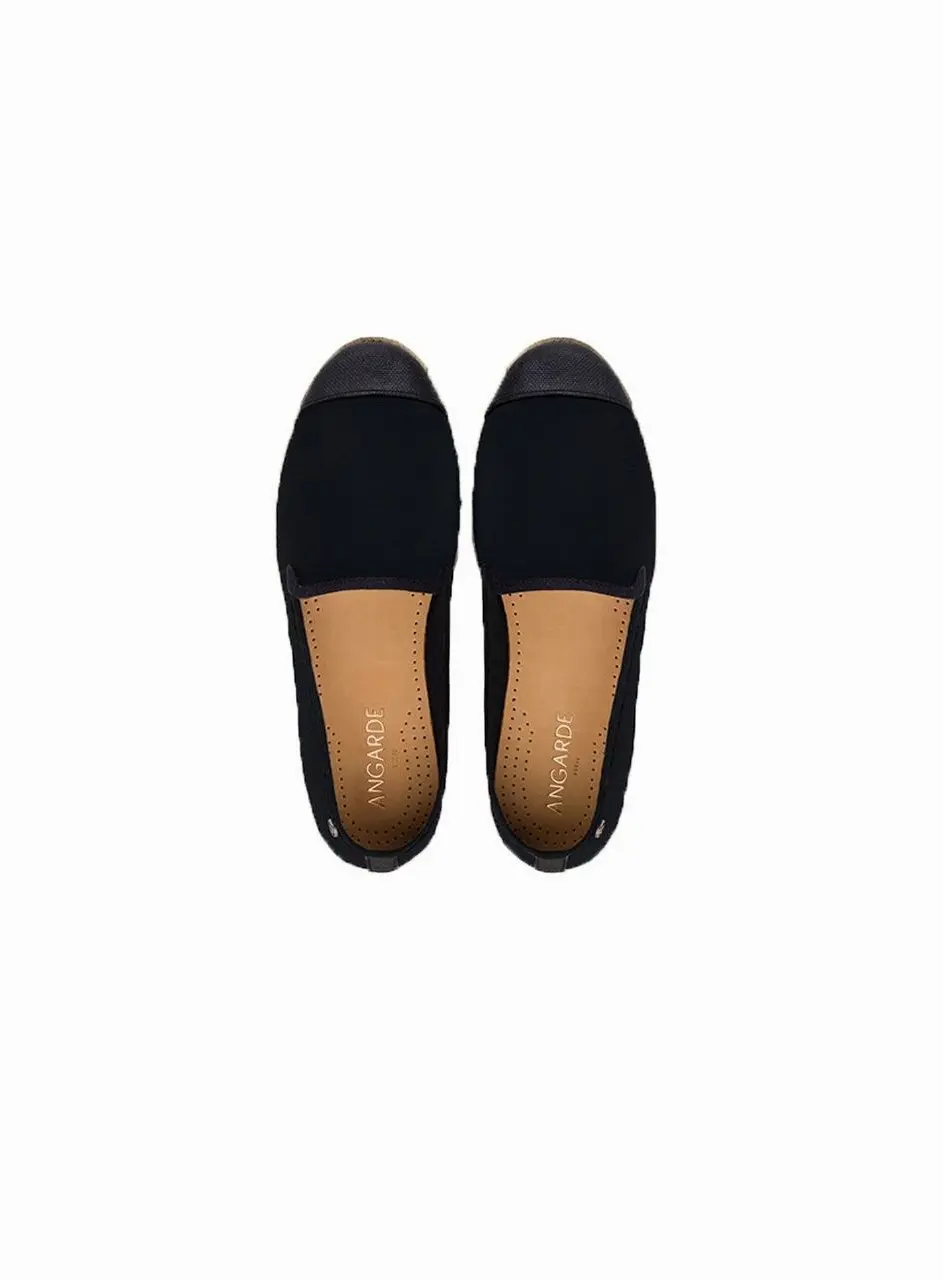 Summer Espadrille Slip-on GETA SLIP-ONS [Black] (NOIR)