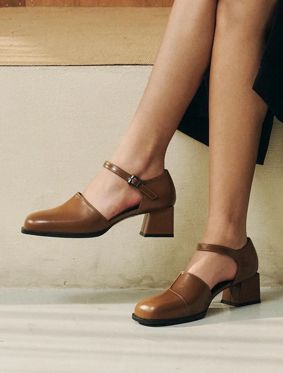 Mary Jane Loafer 5cm PUMPS (LC302)