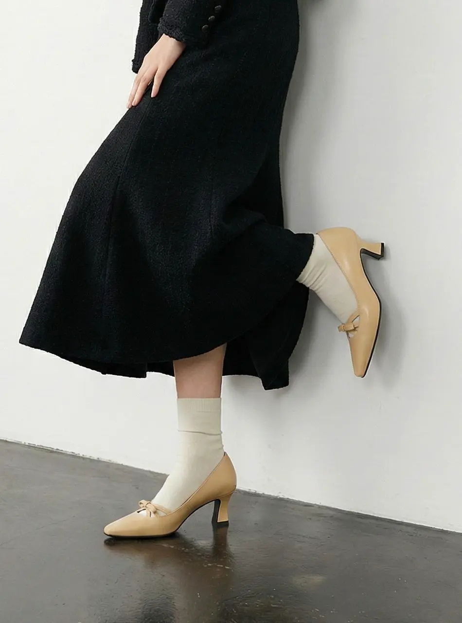 Stiletto Ribbon 6cm Pumps (LC506)