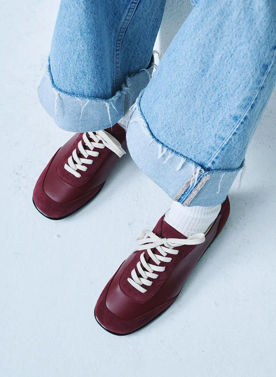 Belly sneakers (burgundy)