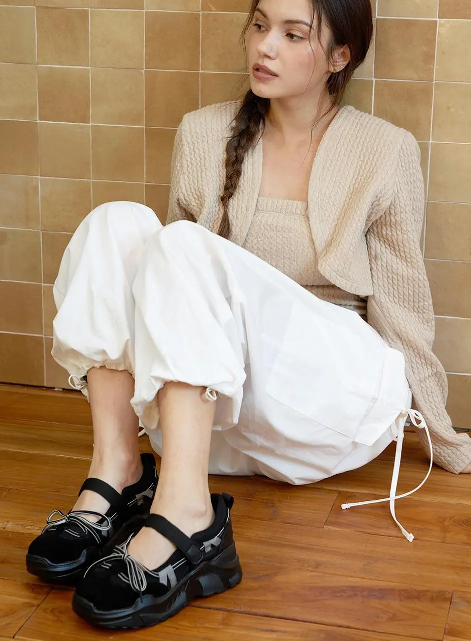 Urban Velcro Lightweight Sneakers [BLACK]