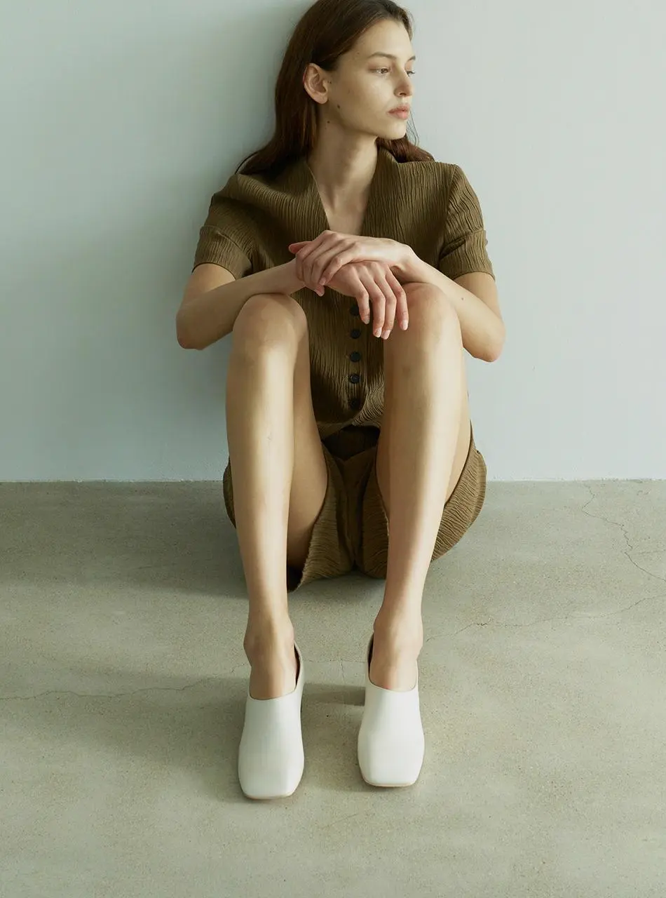 CINAMON Glove 5cm Square Glove Mid Pumps [3-color]