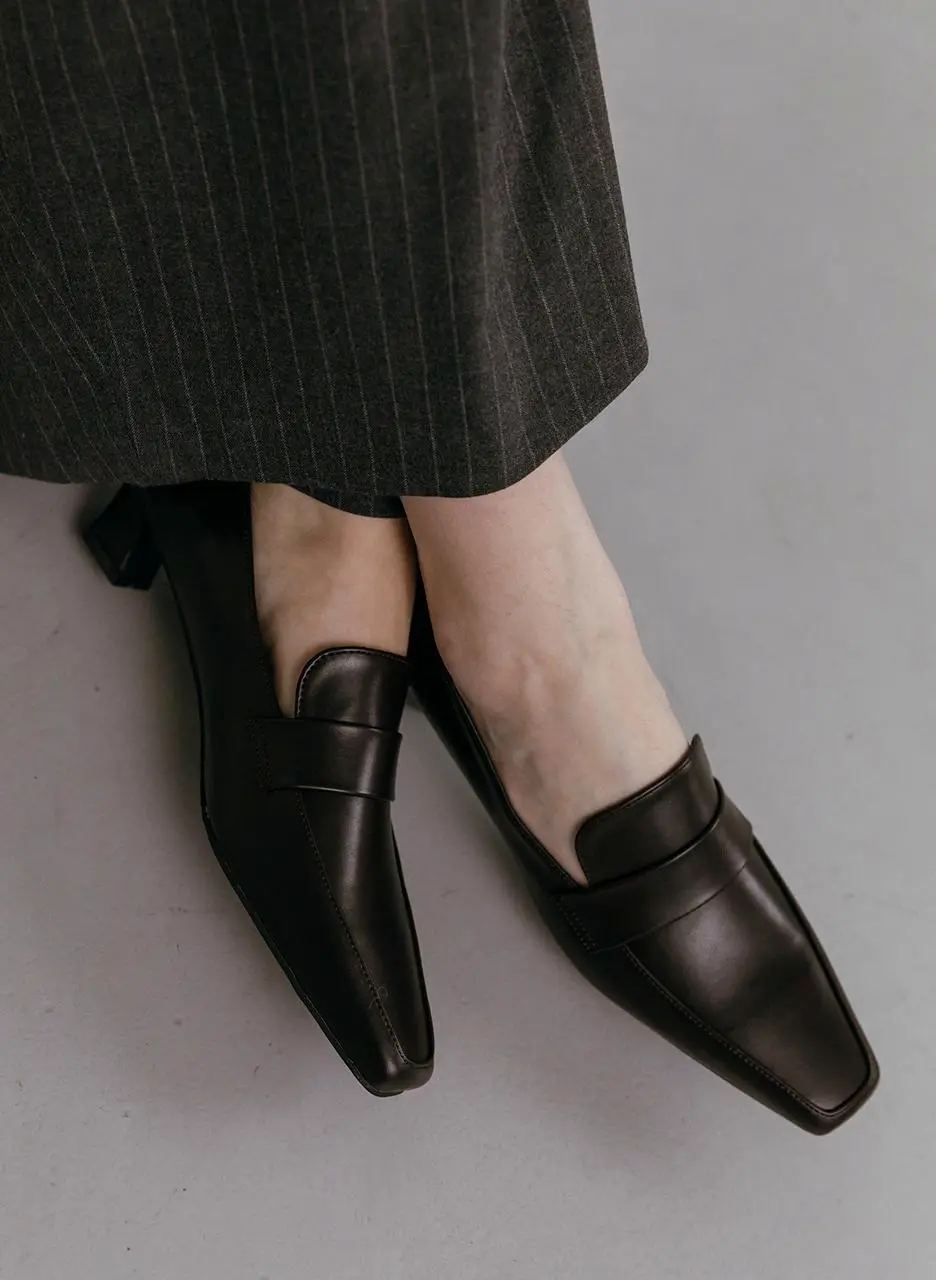 Modern Classic Loafer Heel Pumps (me2451-1)