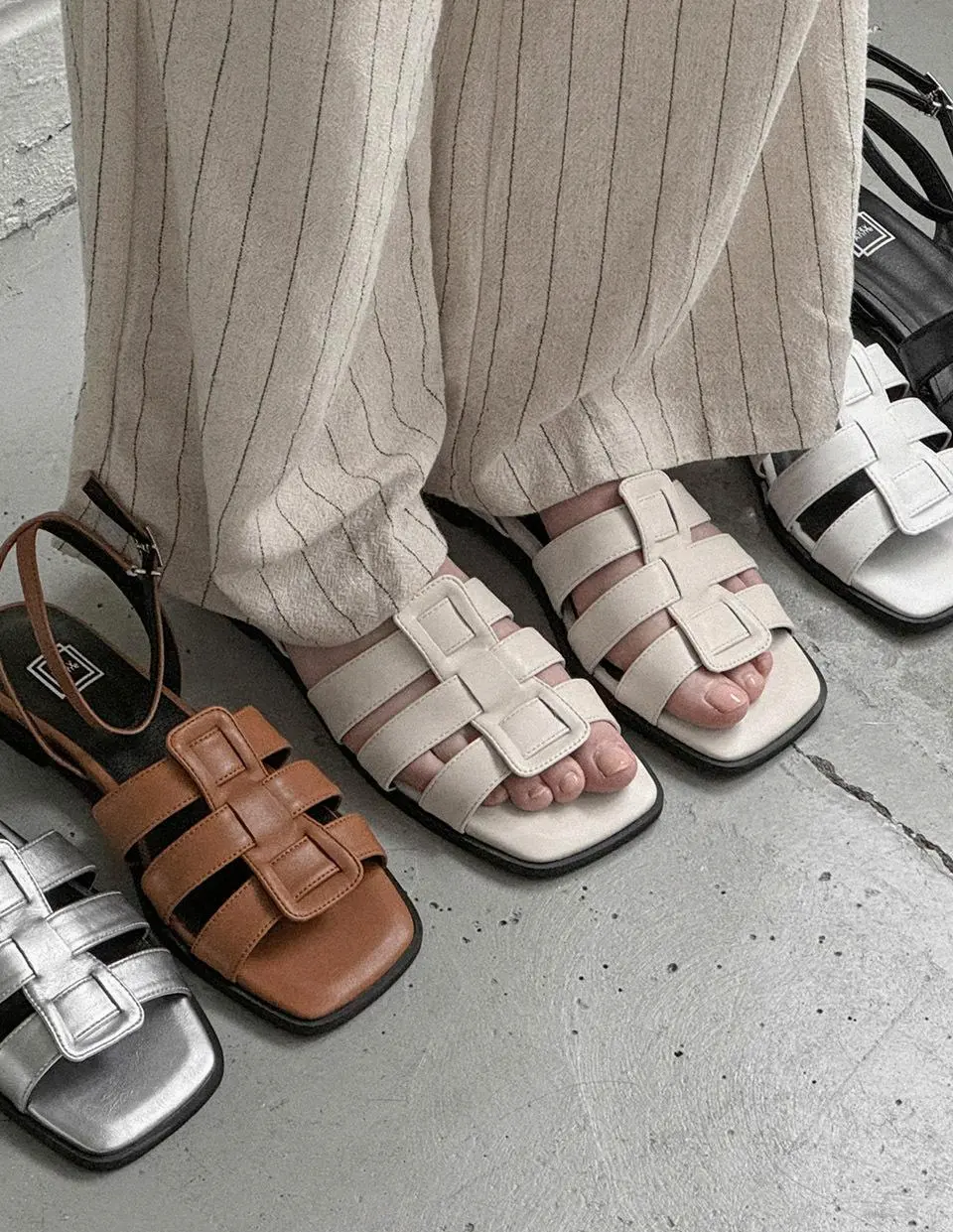 Juvie Weaving Fisherman Strap Sandals (1.5cm) (APF592)