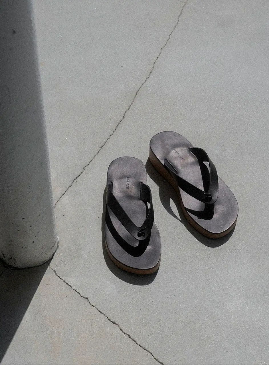 Wood Knot Flip Flops