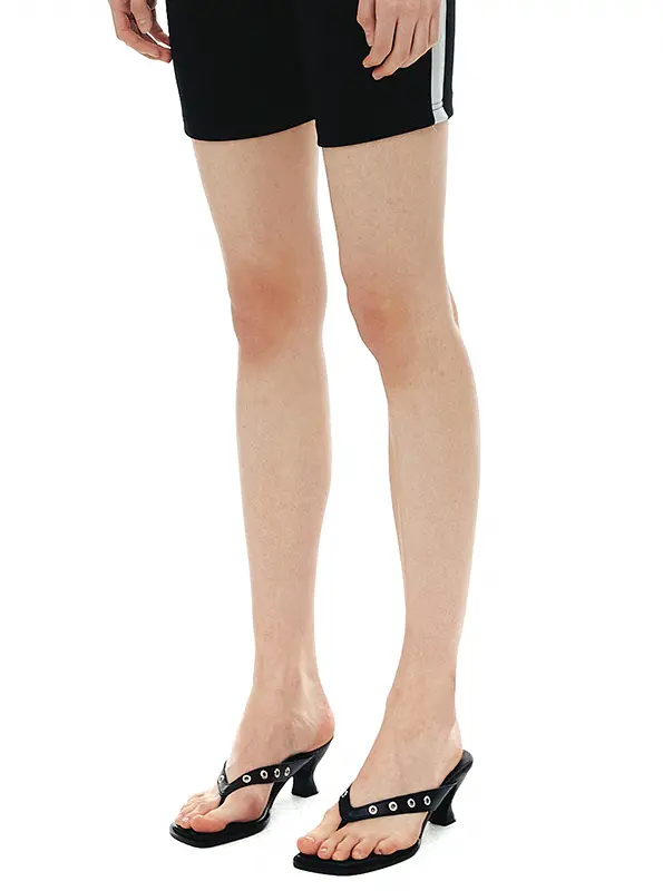 2 Way String Flip Flop Heel_Black