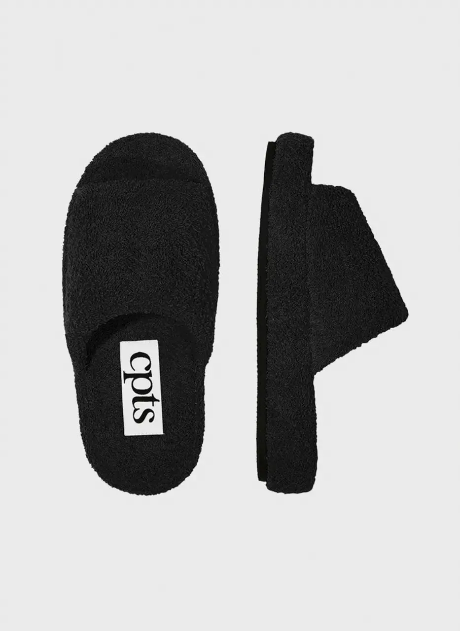 Hojihog Toweling Room Shoes [Black]