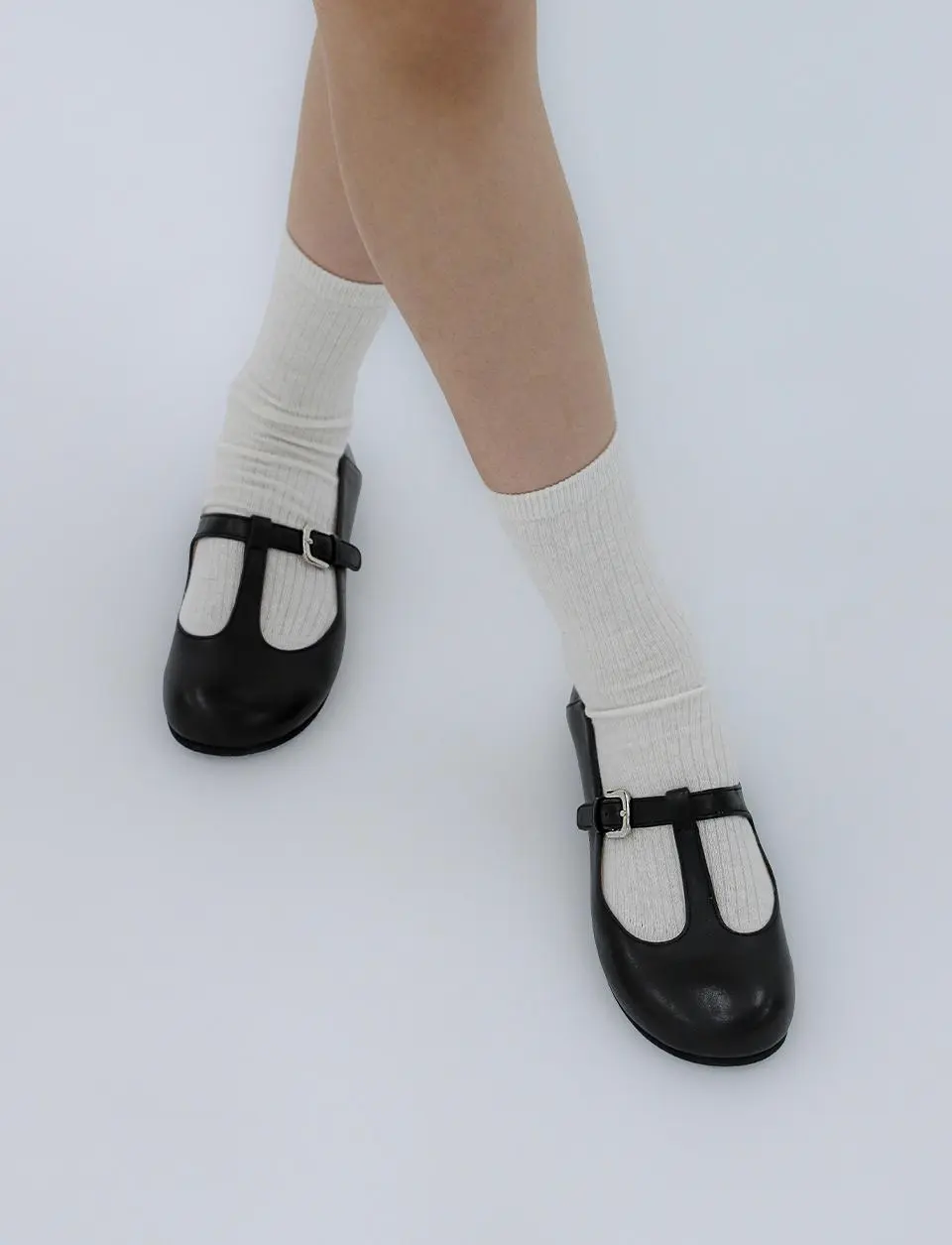 T-strap Mary Jane Shoes_Black