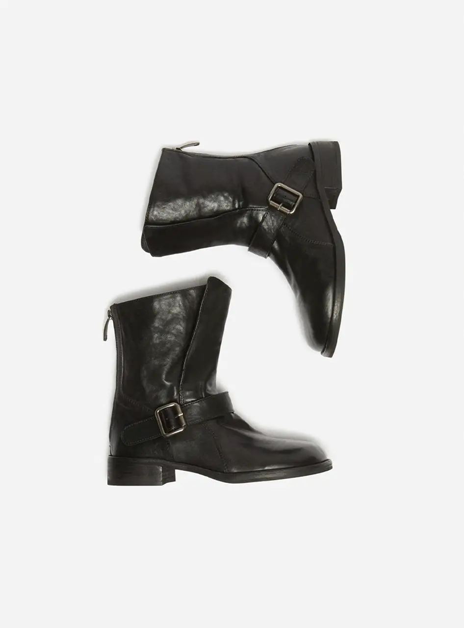 Buckle biker Ankle Boots [black] (DG3CW25503BLK)