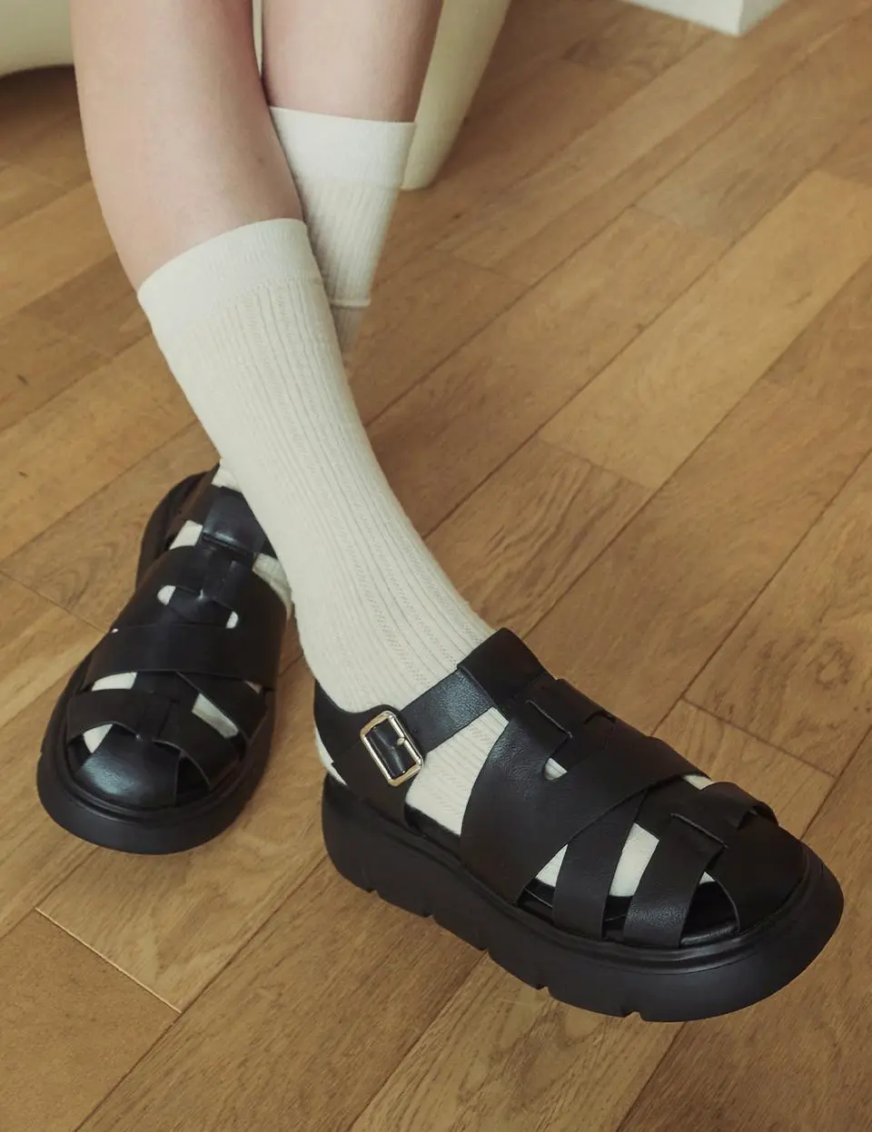 Platform Fisherman Sandals EBAL157338