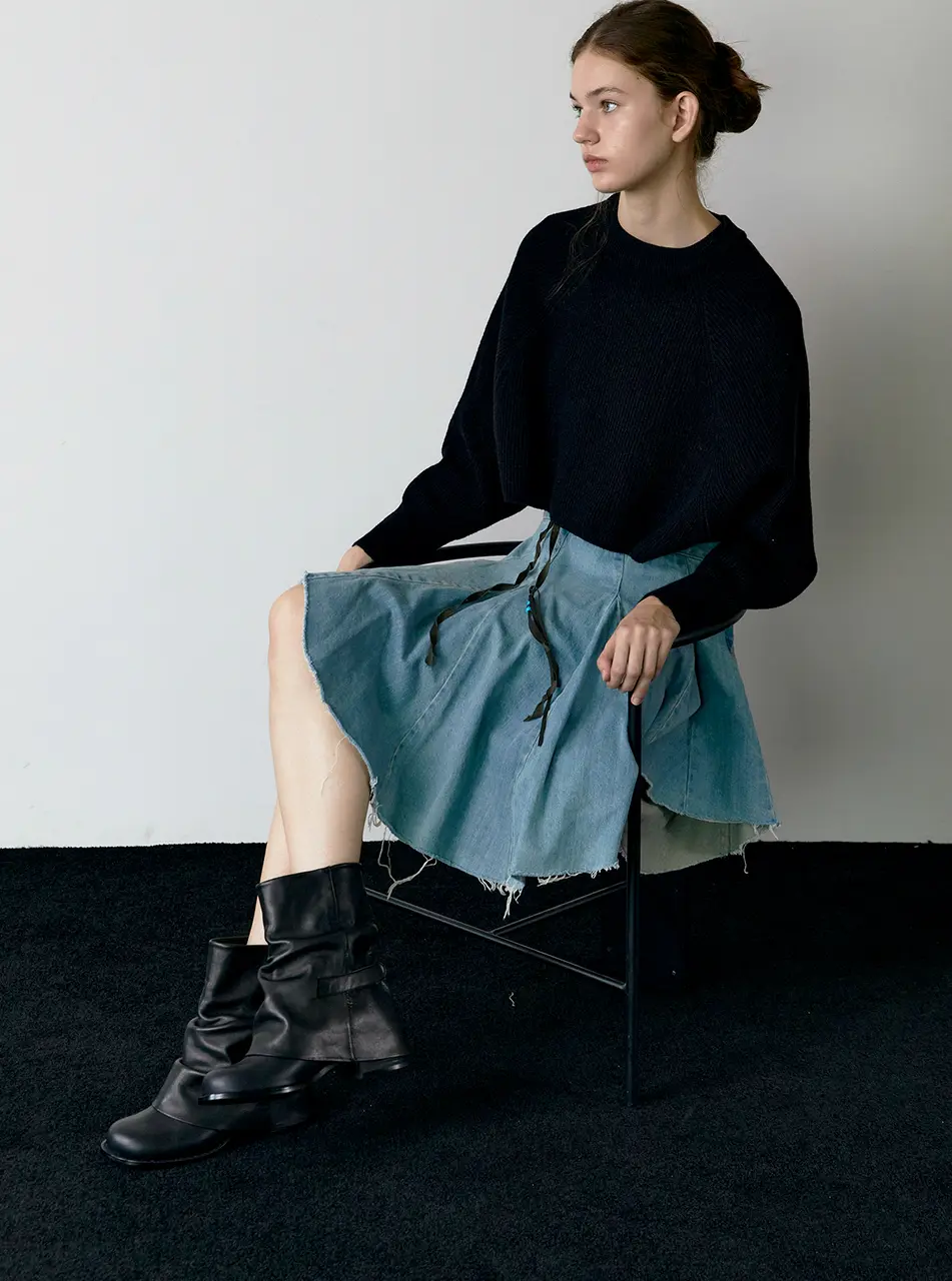 Wens Wrinkle Boots_Black