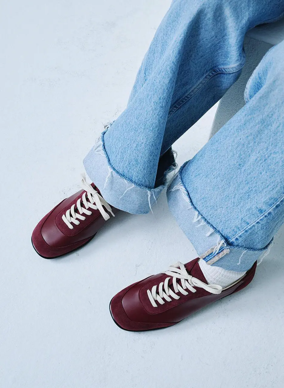 Belly sneakers (burgundy)