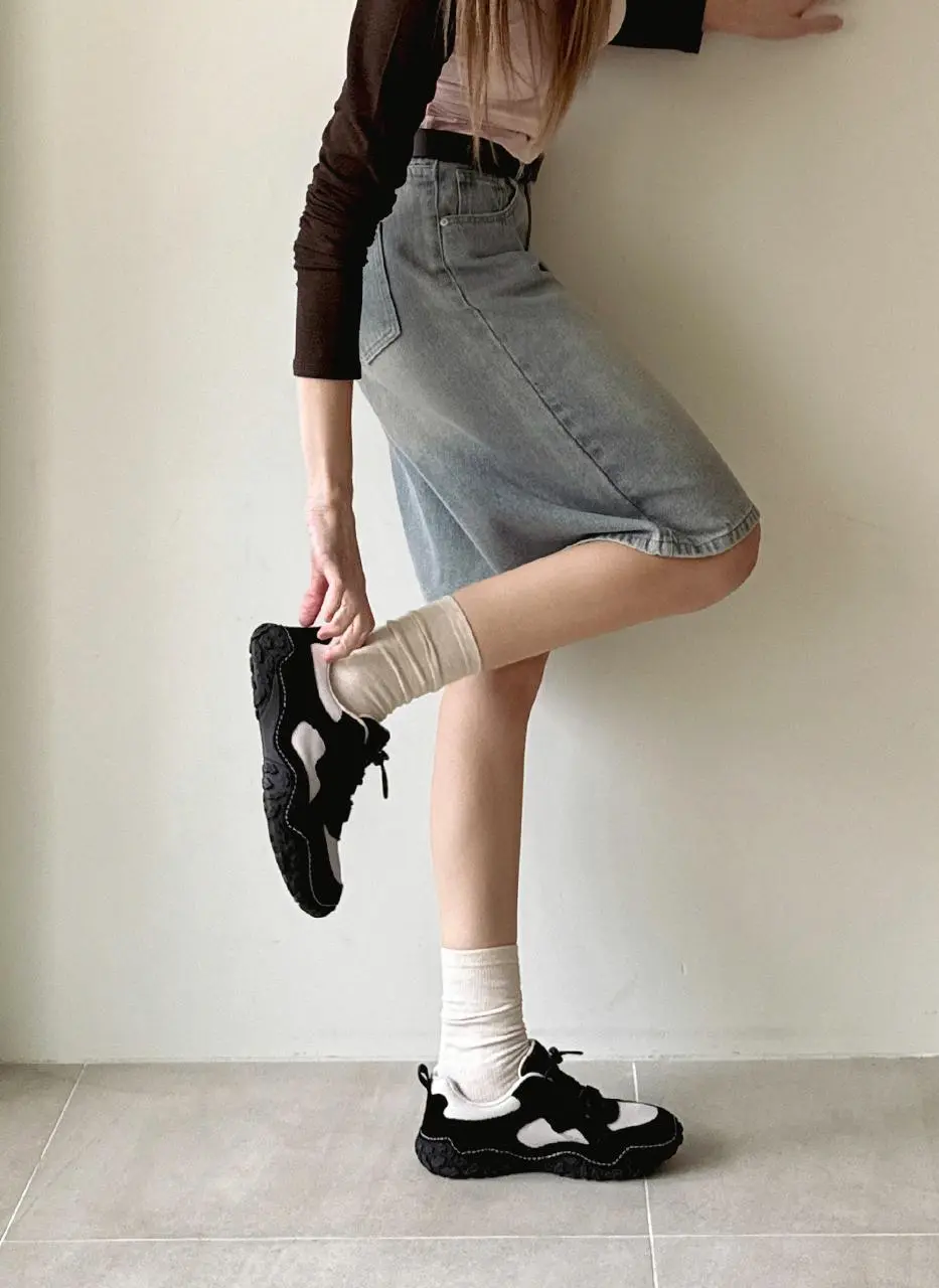 Roa String Urban Leather 3cm Sneakers [4 colors] (AQH1308)