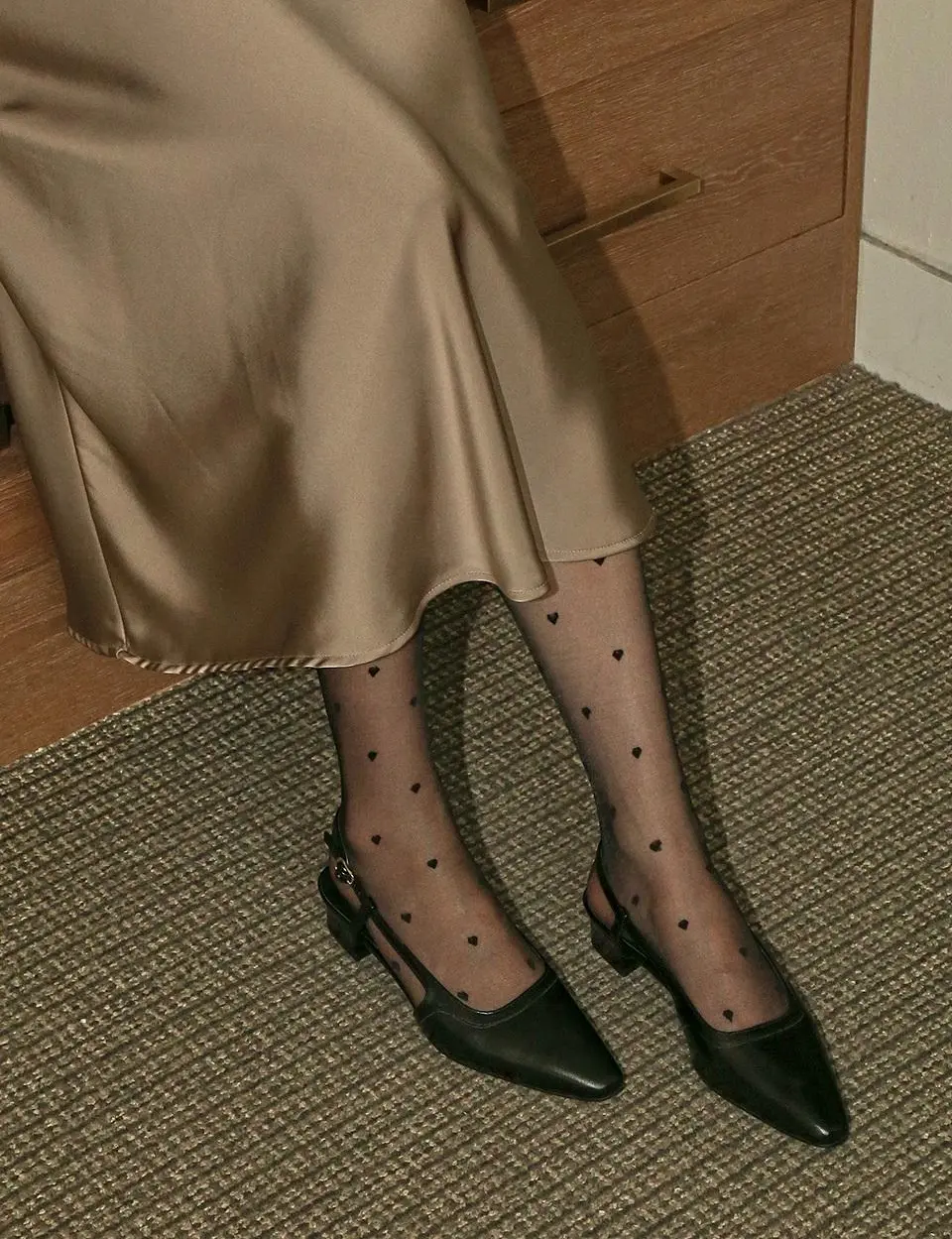 168J Haru Pumps Slingback Heel 3cm 6cm