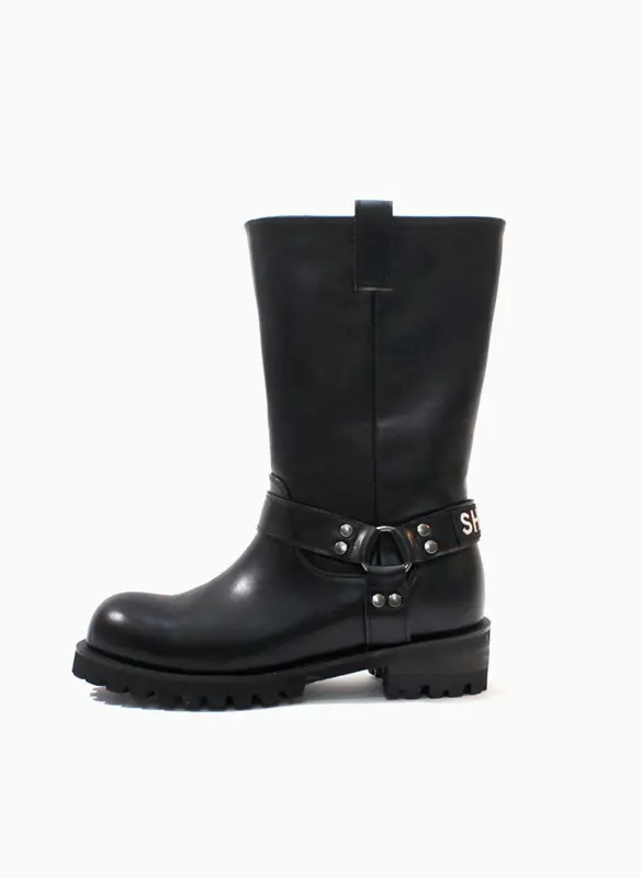 Bermuda Triangle Belt Biker Boots