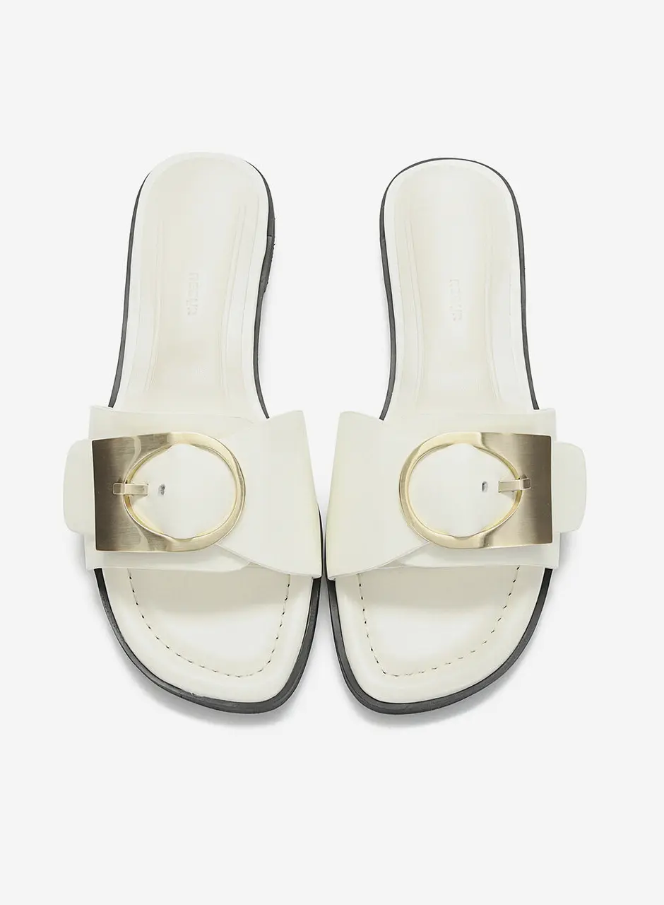 Anello Signature Big Comfy Slippers - Cream