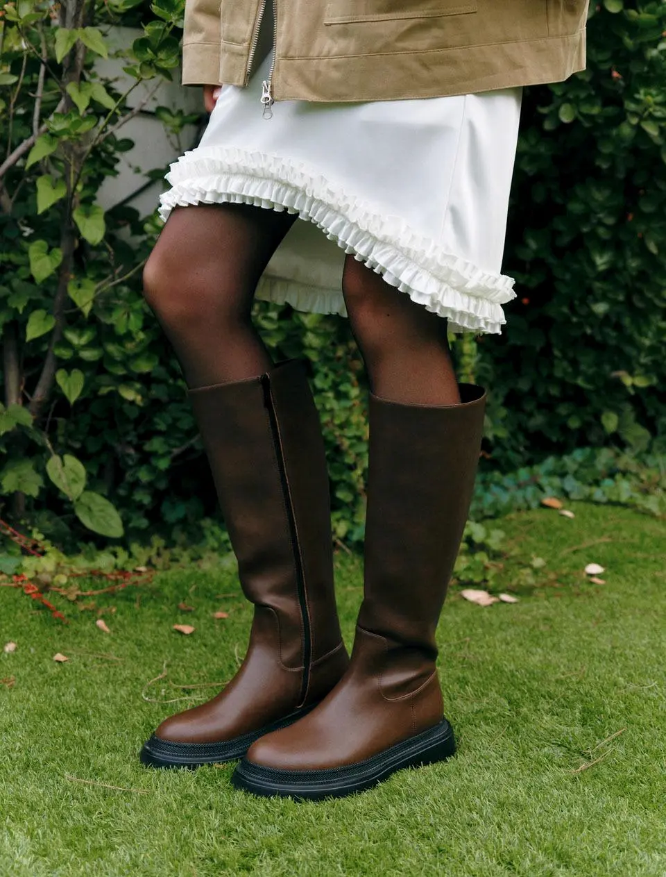 Platform Long Boots [AMBER] (JLSO5F641BK)