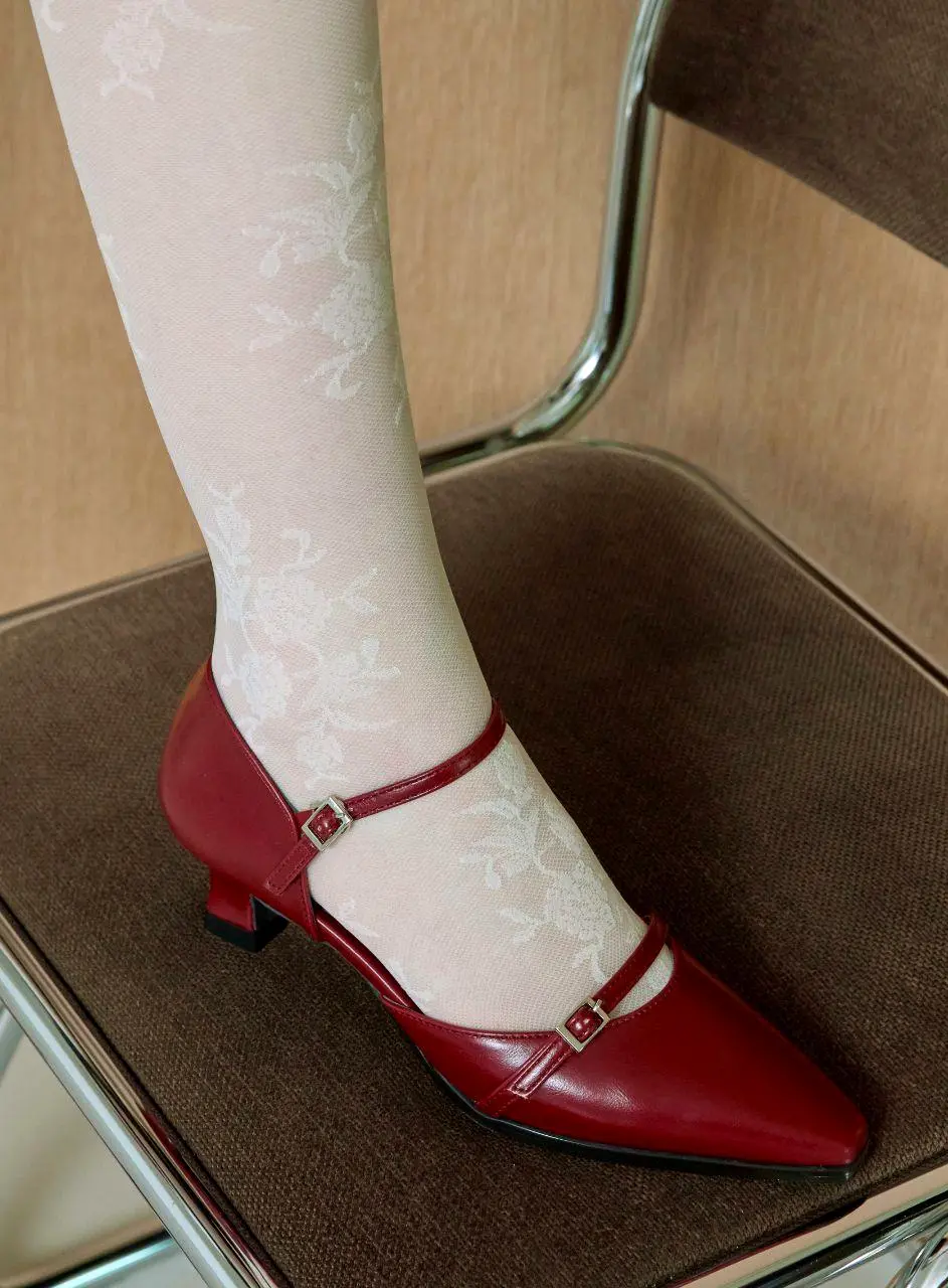 Exclusive Rossan Side Open Mary Jane 5cm Pumps (VA8046)