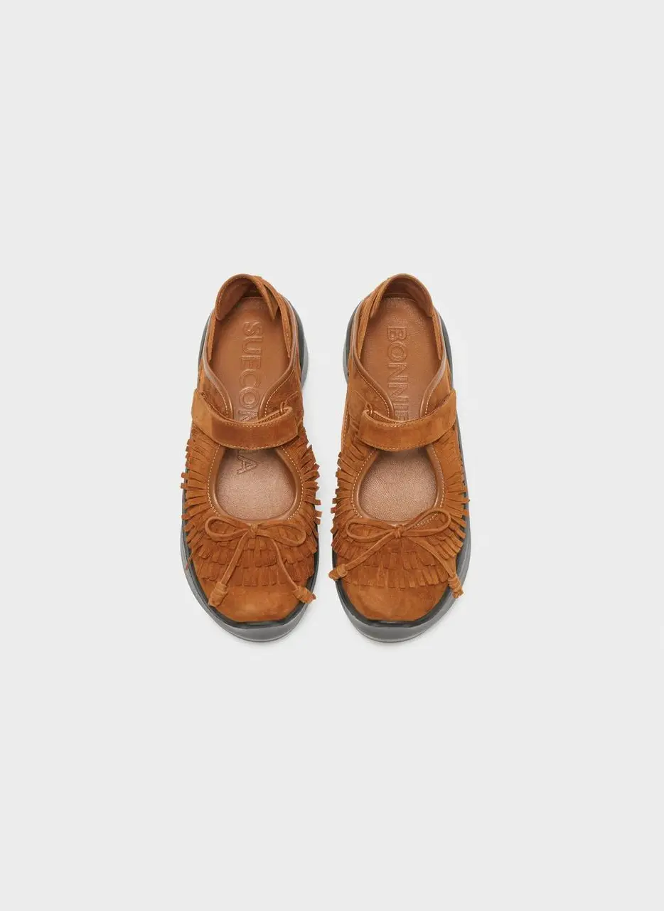 Fringe mary-jane Sneakers [brown] (DG4DS26035BRN)