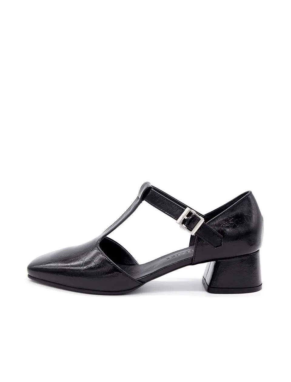 T Strap Pumps_Black