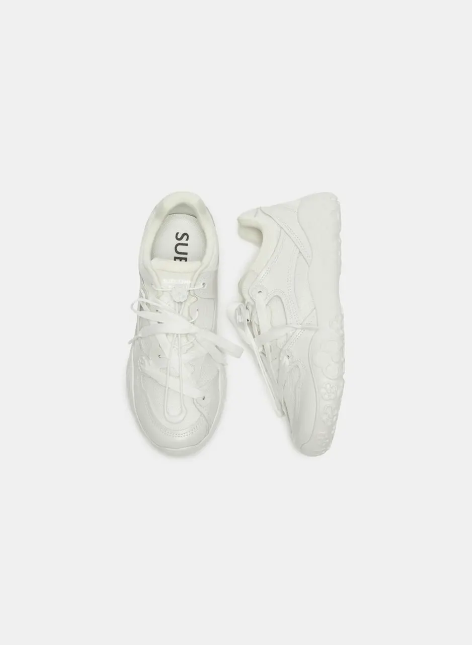 Flower lace-up Sneakers [white] (DG4DS26020WHT)