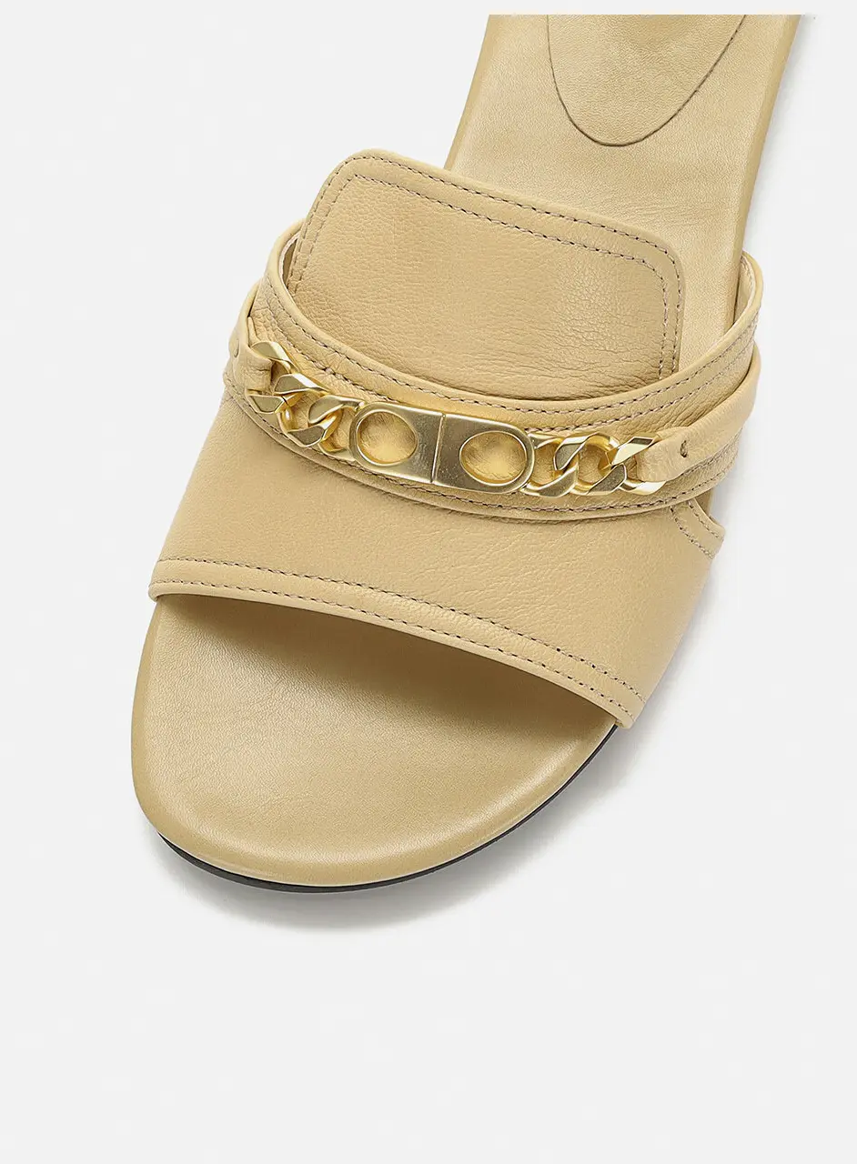 Anello Signature Chain Comfy Slippers - Beige