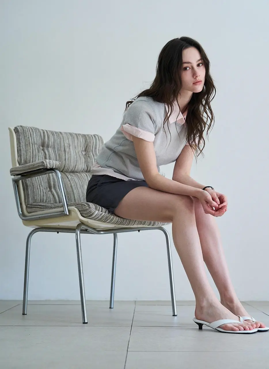 Lumi Kitten Flip Mule 3cm (CW0104WH)