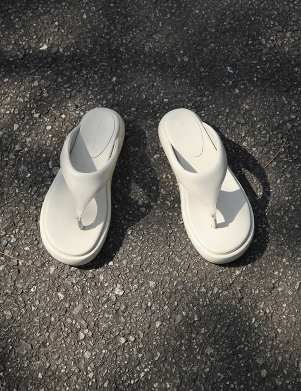 Nael Platform Flip Flops Leather