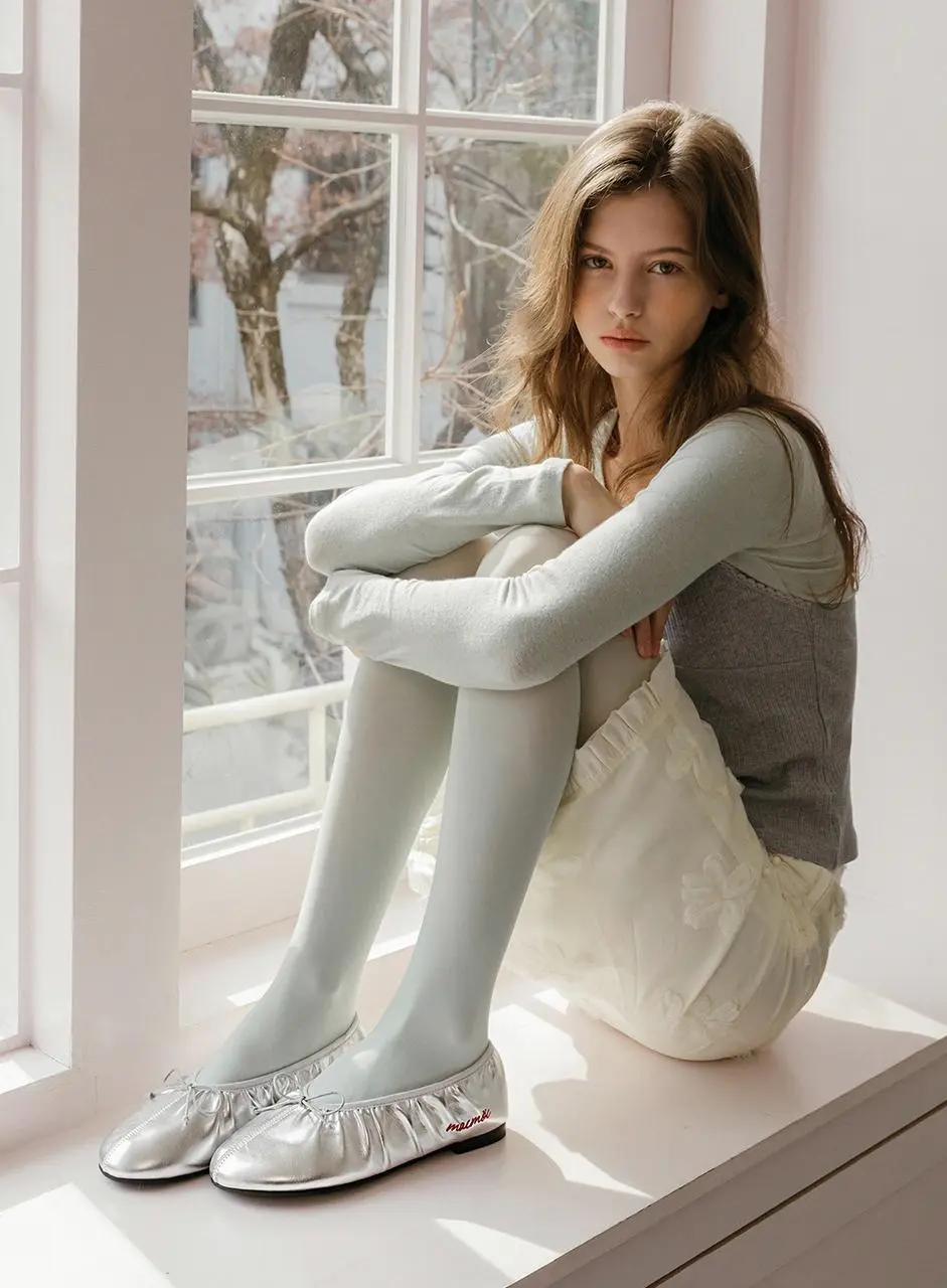 Nari Nari Shirring Embroidery Cushion Flat_5colors