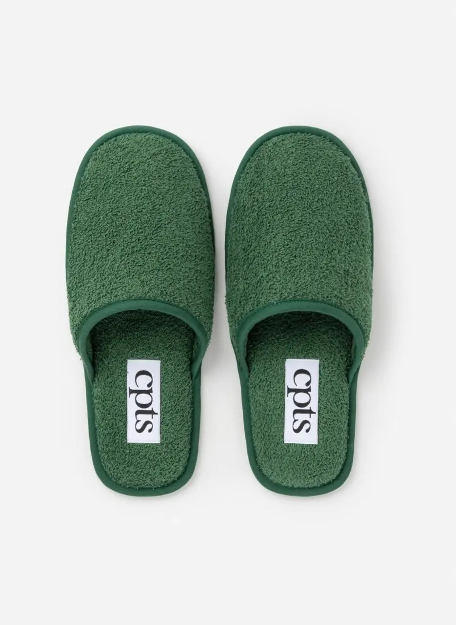 Terry Home Slippers [Green]