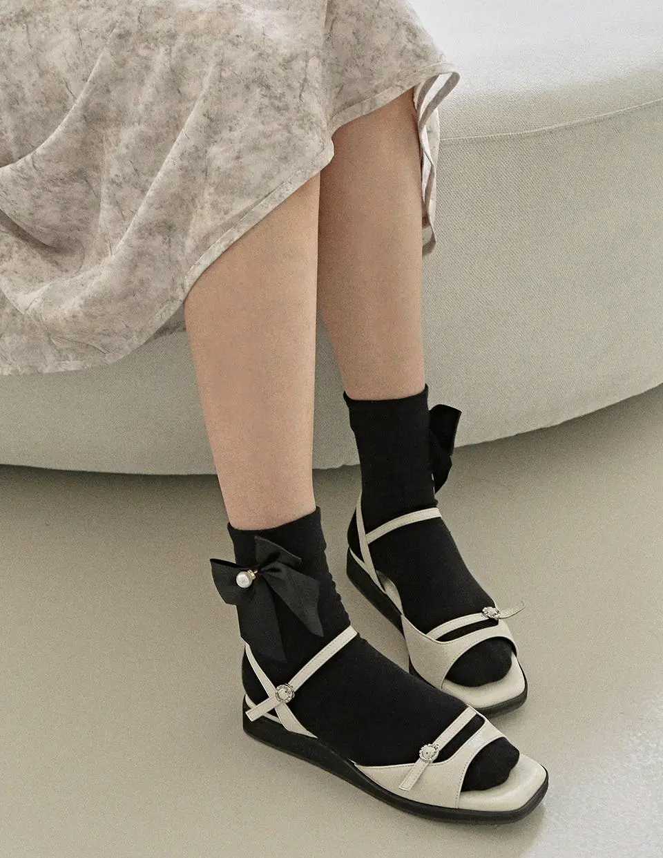 1934 Mua Strap Platform 2cm Sandals