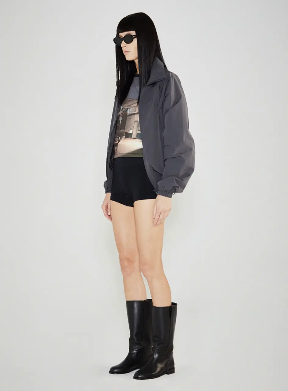 Calf-High Leather Boots (Black)