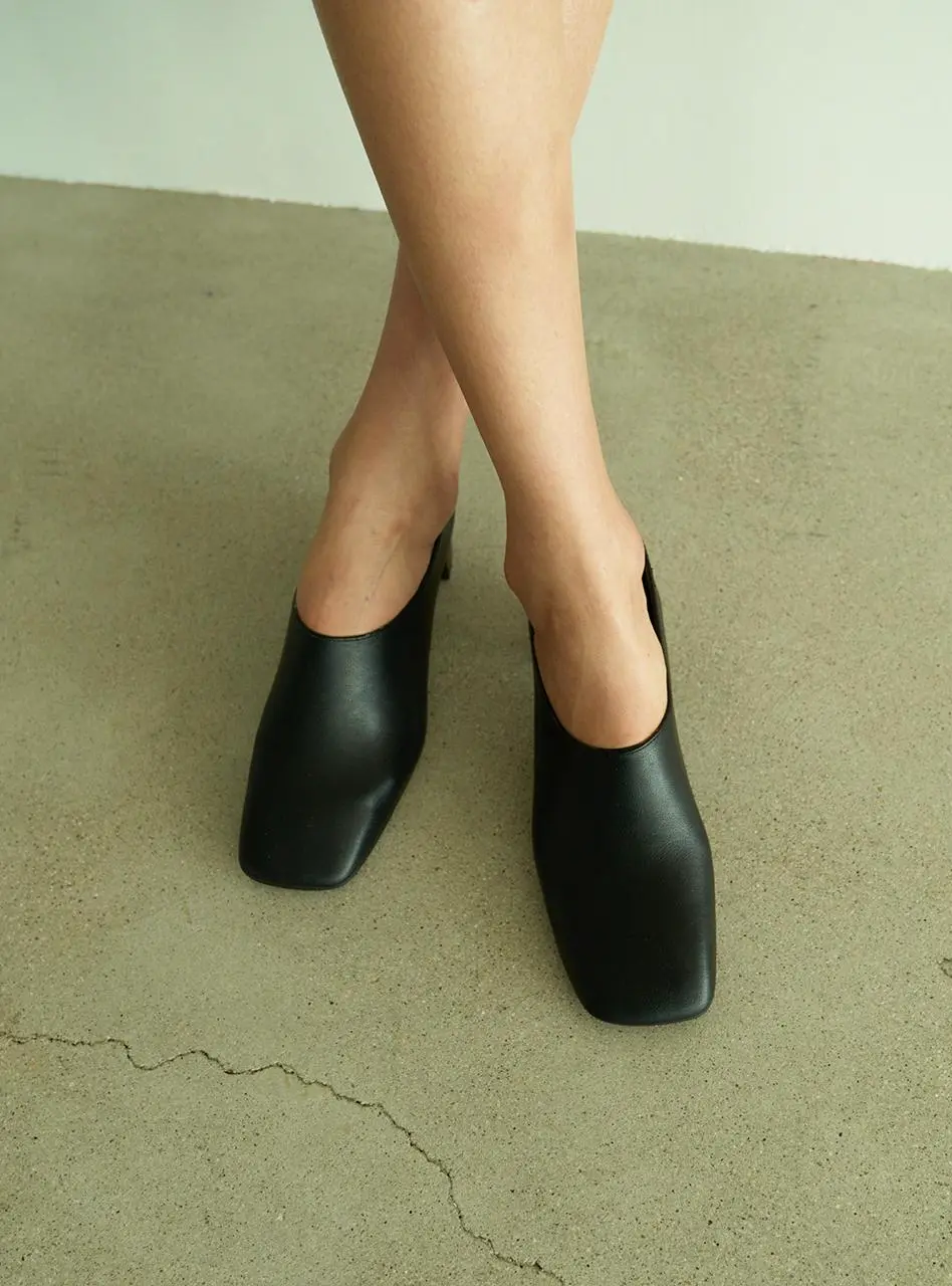 CINAMON Glove 5cm Square Glove Mid Pumps [3-color]