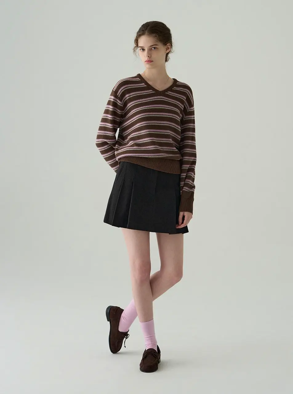 DRAWFIT WOMAN X GGUNIE Roa Suede Lace-up Loafer [MAHOGANY BROWN]