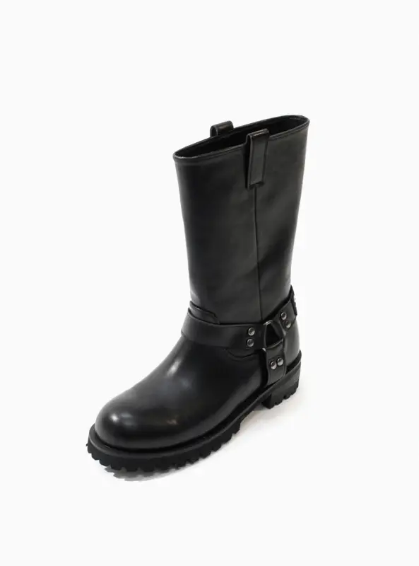 Bermuda Triangle Belt Biker Boots