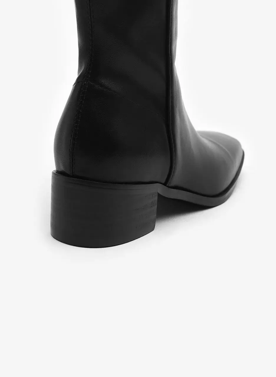 Bria Square Long Boots (4.5cm)