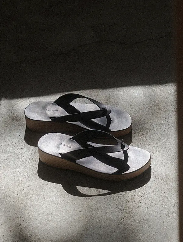 Wood Knot Flip Flops