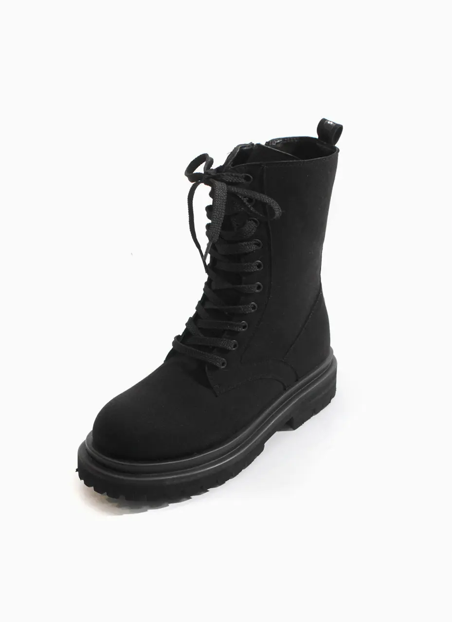 Camel Chamude Lace-Up Walker Boots