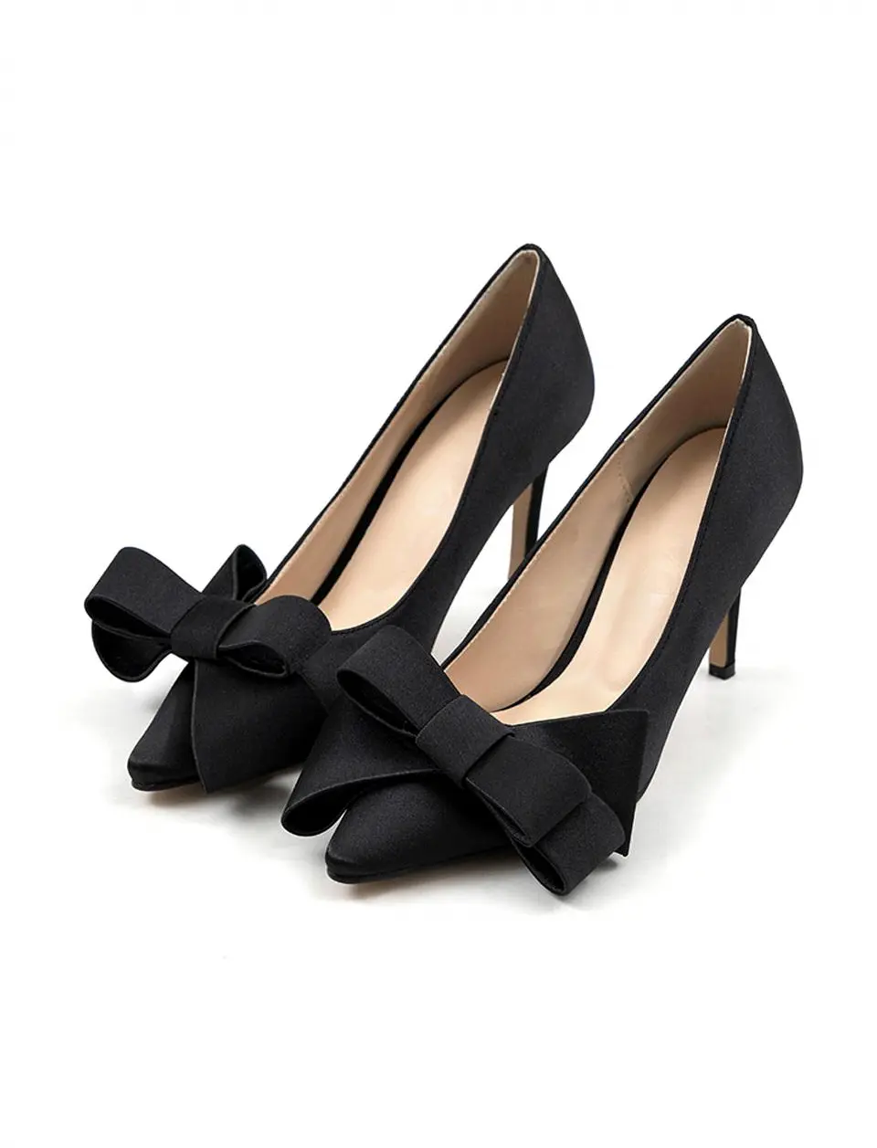 Rubens Satin Ribbon Stiletto Heels 8cm Pumps