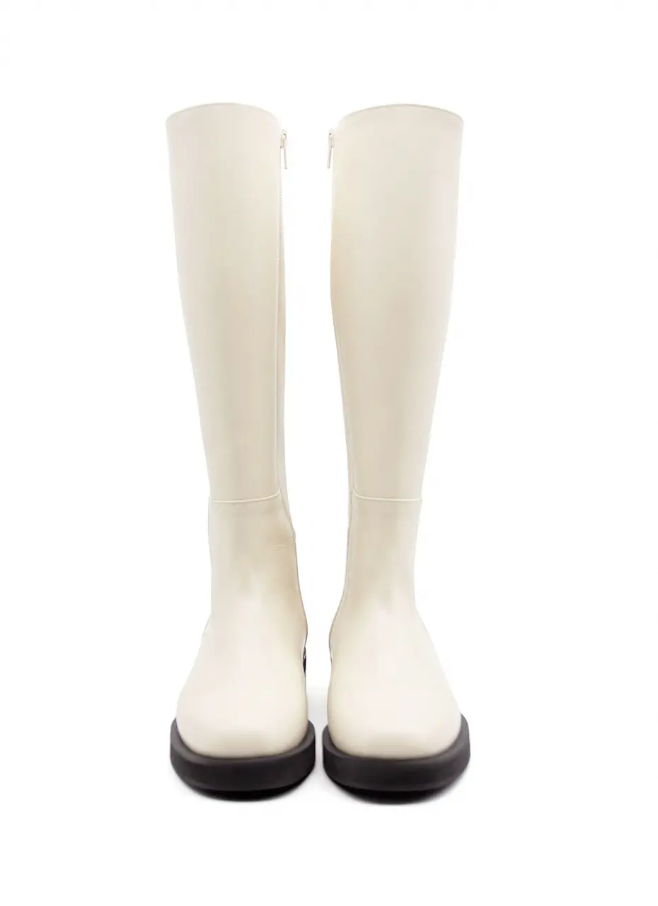 Zip Up Knee High Boots