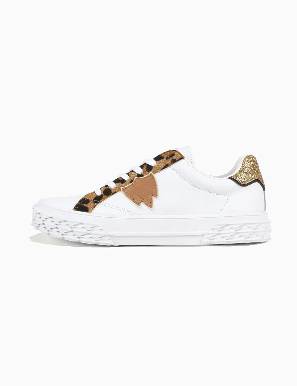 Mako W Leather Multi Leopard Sneakers