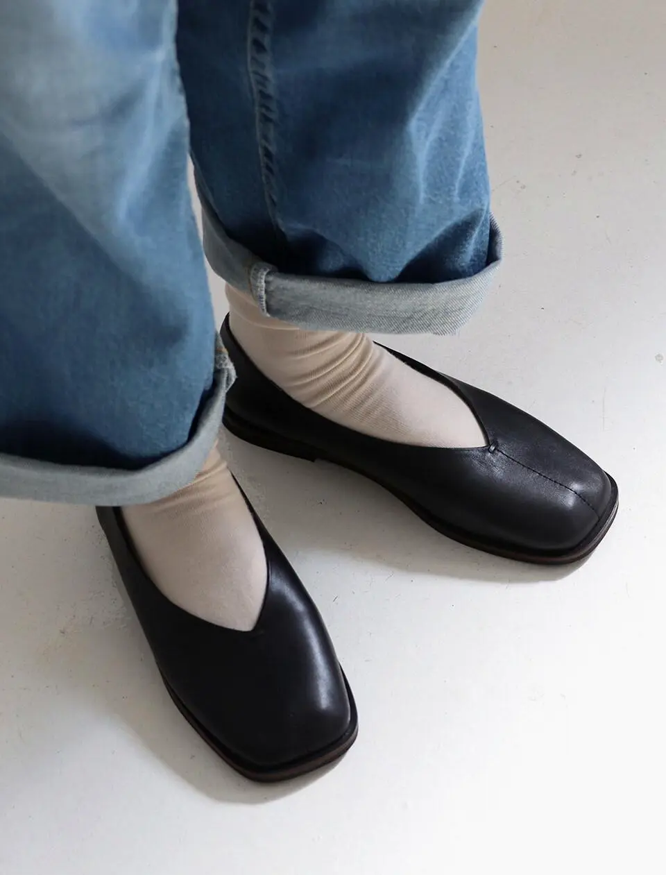 QS flat shoes_black