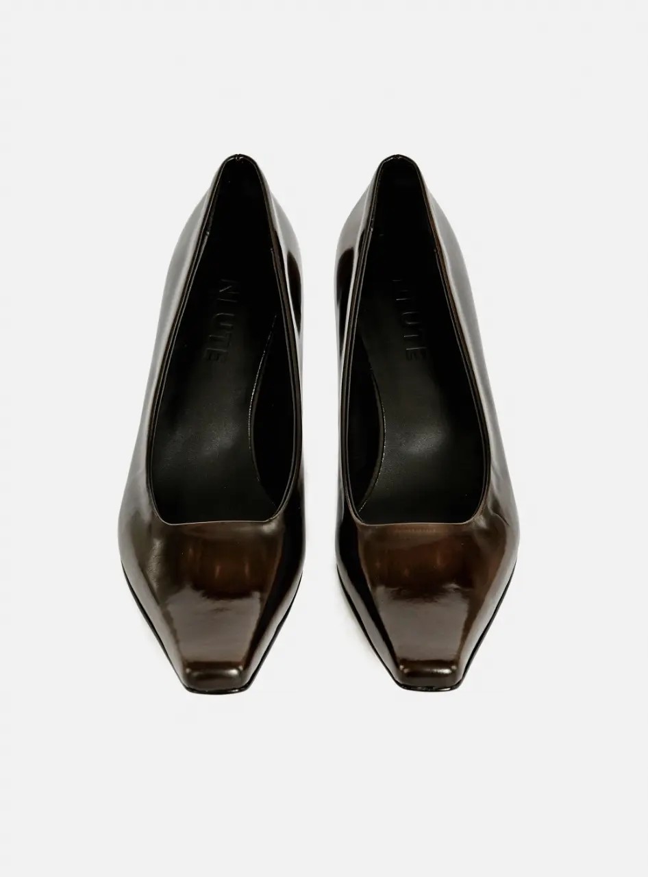 Giuliano Square Toe Pumps_Brown