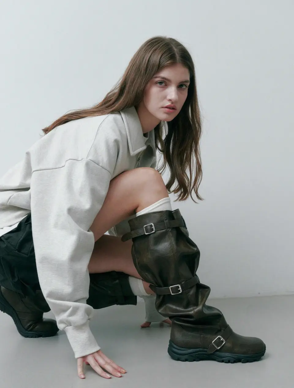 Pierce Wide Long 3.5cm KNEE-HIGH & OVER THE KNEE BOOTS (412548011)